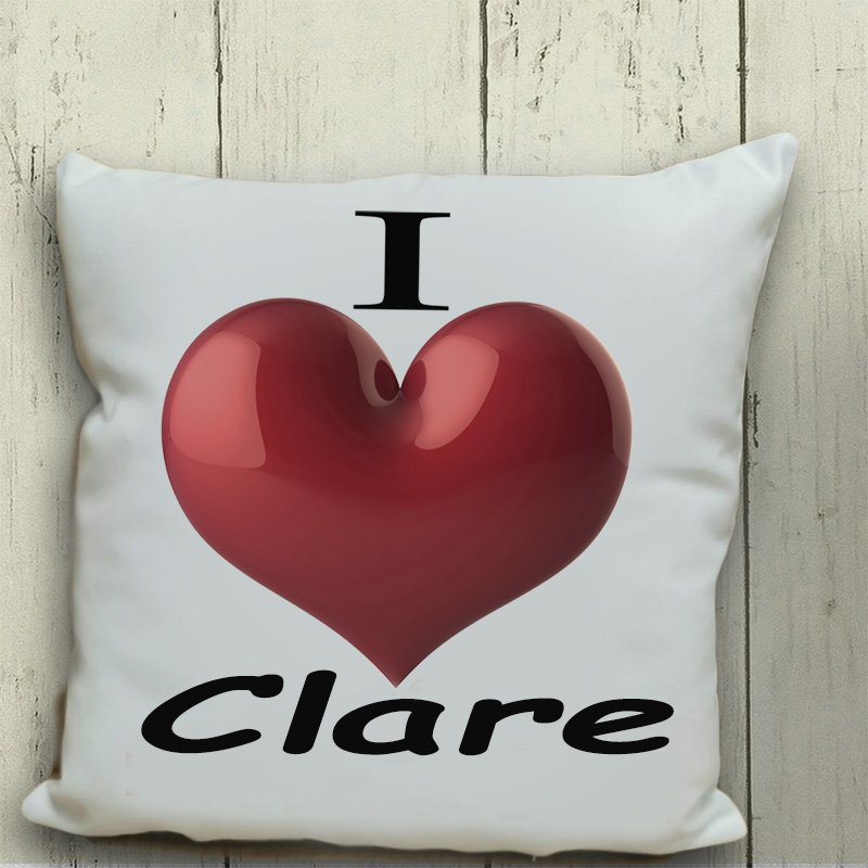 I heart Clare Cushion