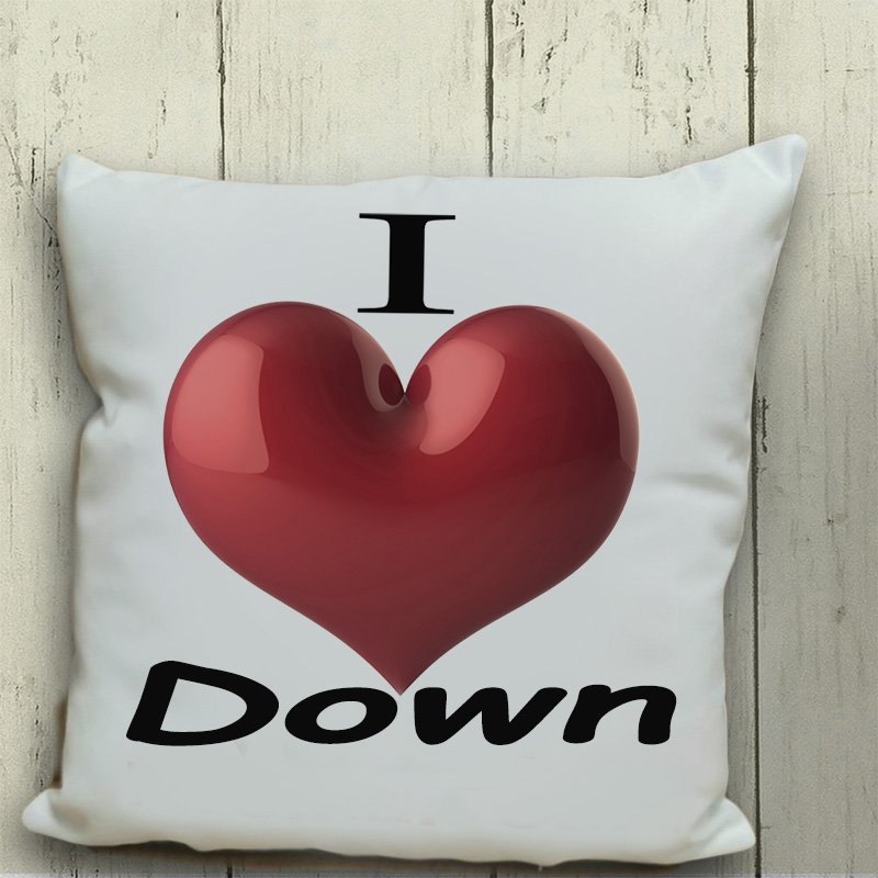 I heart Down Cushion