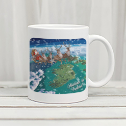Christmas Map of Ireland/Town Mug