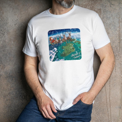 Christmas Map of Ireland/Town T-Shirt