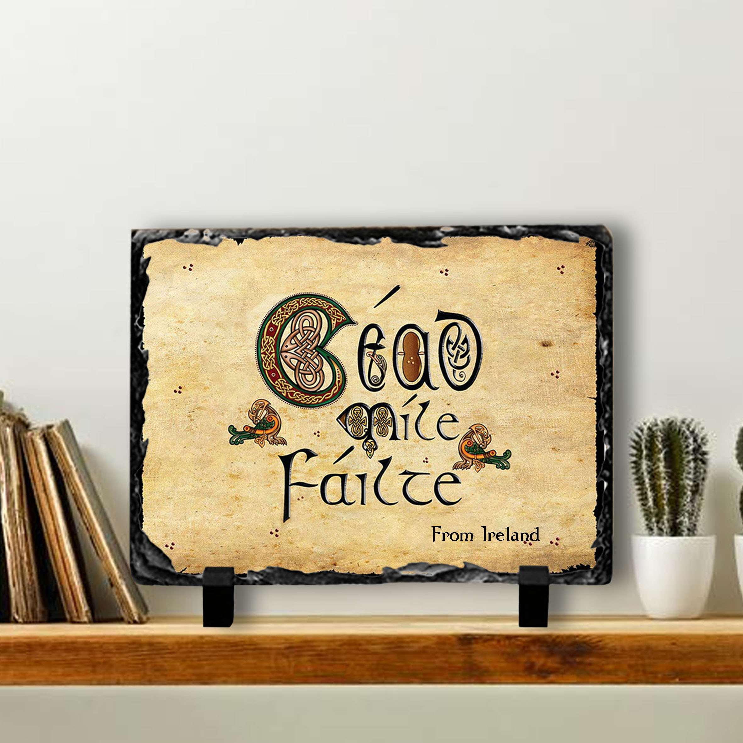 Céad Míle Fáilte from Ireland Slate Tile