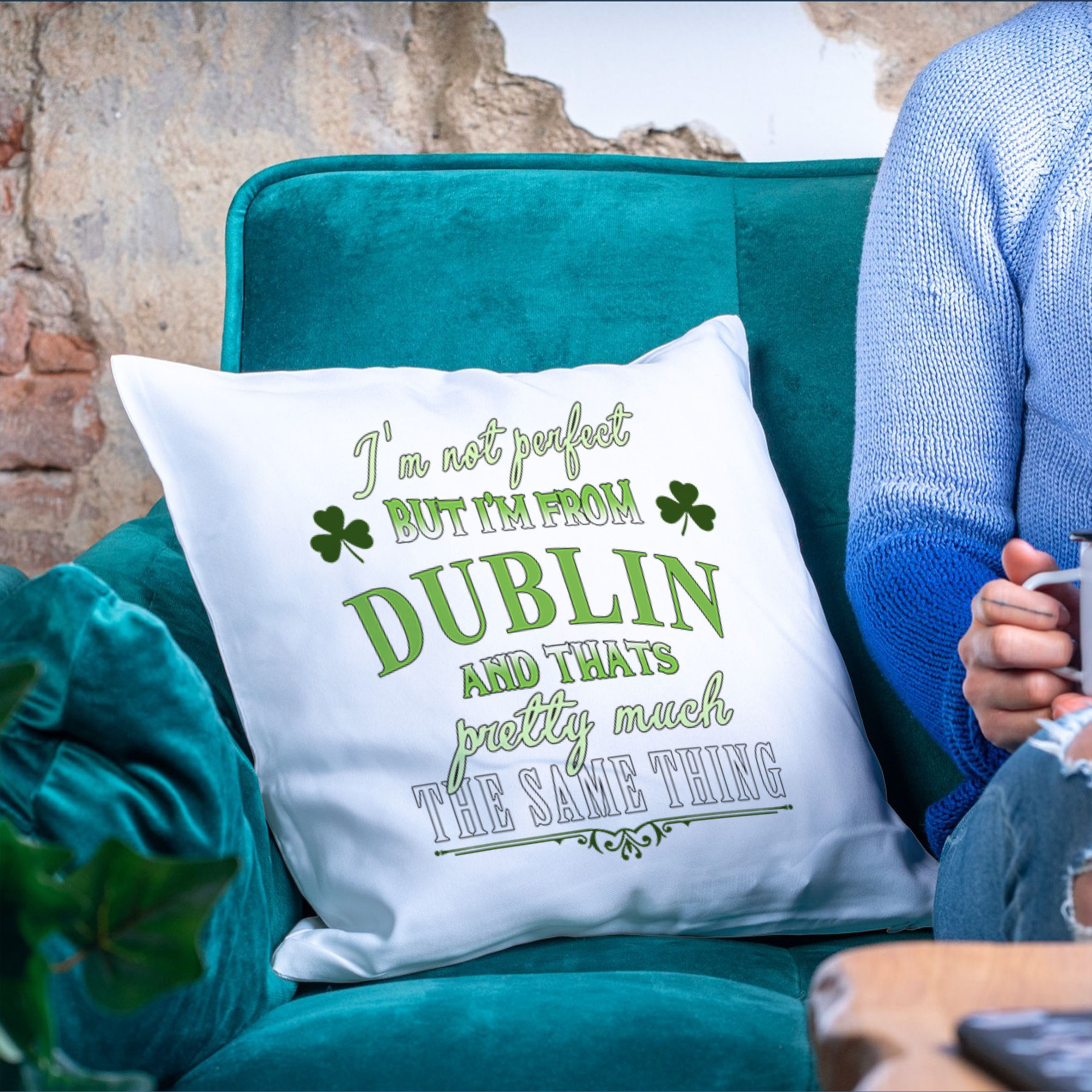 Cushion #1 - I'm not perfect, I'm from Dublin Cushion