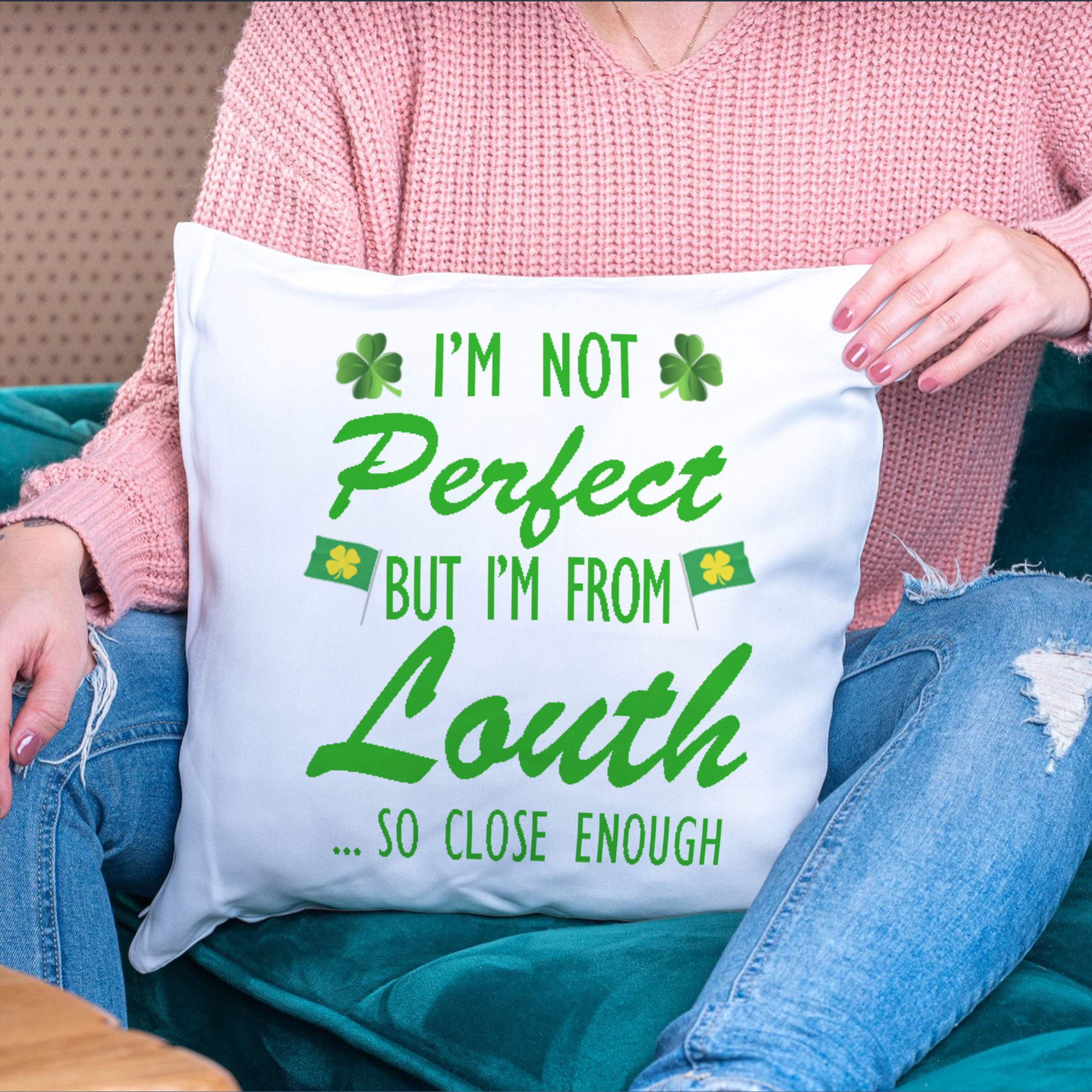 Cushion #2 - I'm not perfect, I'm from Louth Cushion