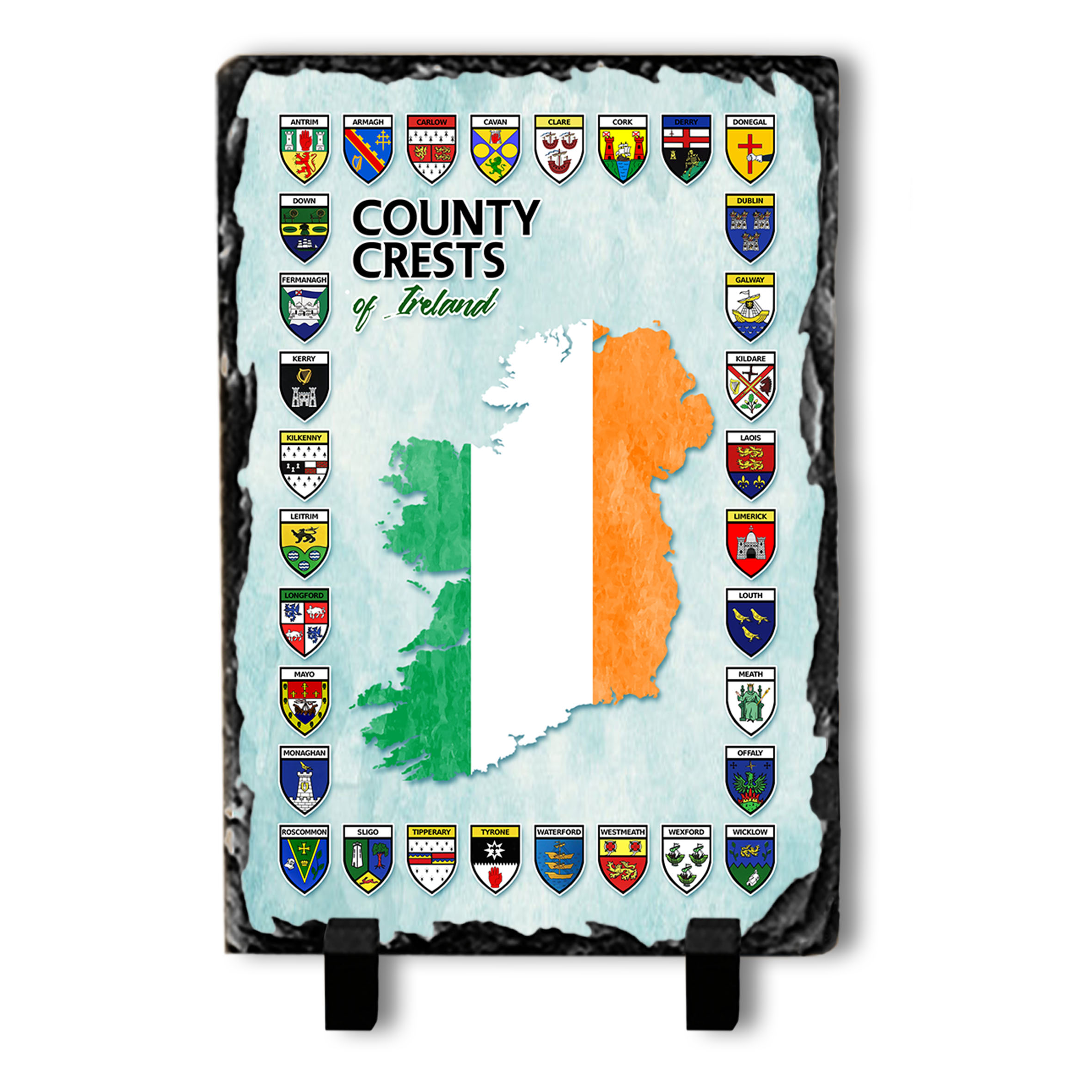 Counties of Ireland Slate Tile - Image 2
