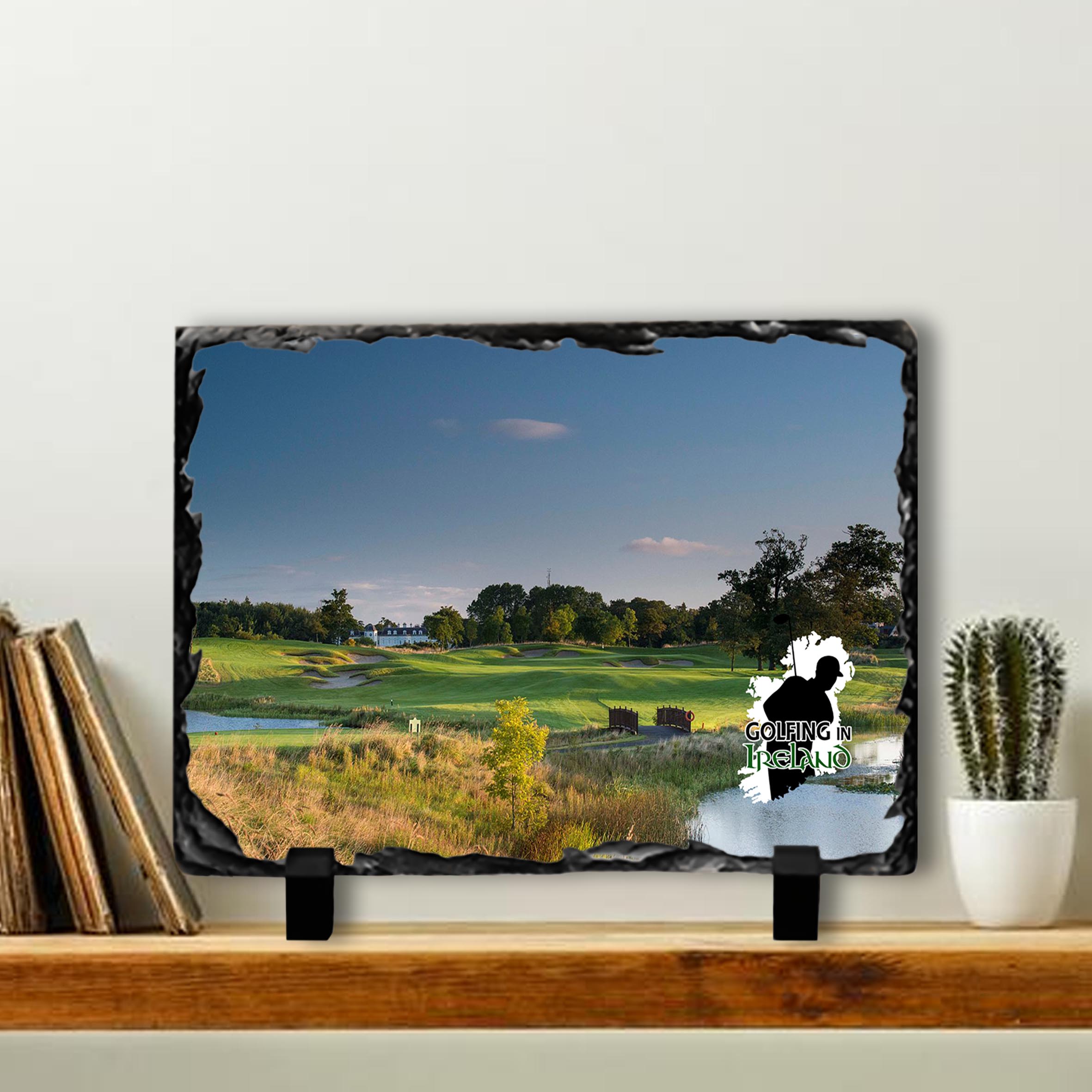 Golfing in Ireland Slate Tile, Course B