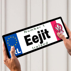 No 1 Eejit Derry Licence Plate