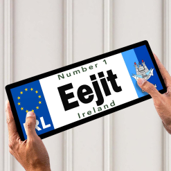No 1 Eejit Dublin Licence Plate