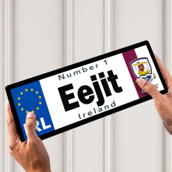 No 1 Eejit Galway Licence Plate