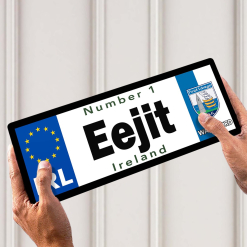 No 1 Eejit Waterford Licence Plate