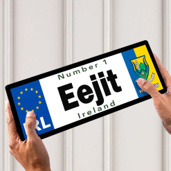 No 1 Eejit Wicklow Licence Plate