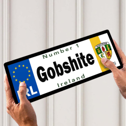 No 1 Gobshite Antrim Licence Plate