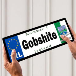 No 1 Gobshite Fermanagh Licence Plate