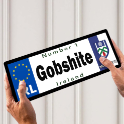No 1 Gobshite Monaghan Licence Plate