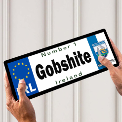 No 1 Gobshite Waterford Licence Plate
