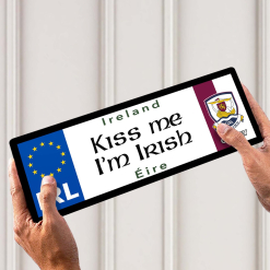Kiss Me, I'm Irish Galway Licence Plate