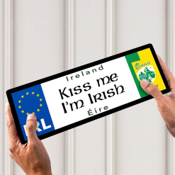 Kiss Me, I'm Irish Kerry Licence Plate