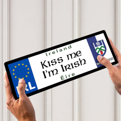 Kiss Me, I'm Irish Monaghan Licence Plate