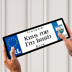 Kiss Me, I'm Irish Waterford Licence Plate