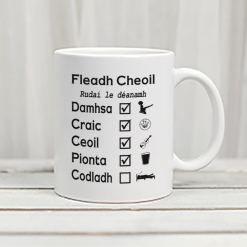Fleadh Cheoil Check List Mug