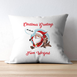 Santa Greetings from Ireland/Town Cushion