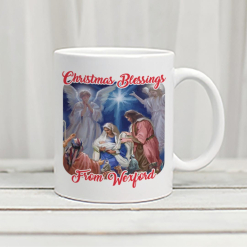 Nativity Greetings from Ireland/Town Mug