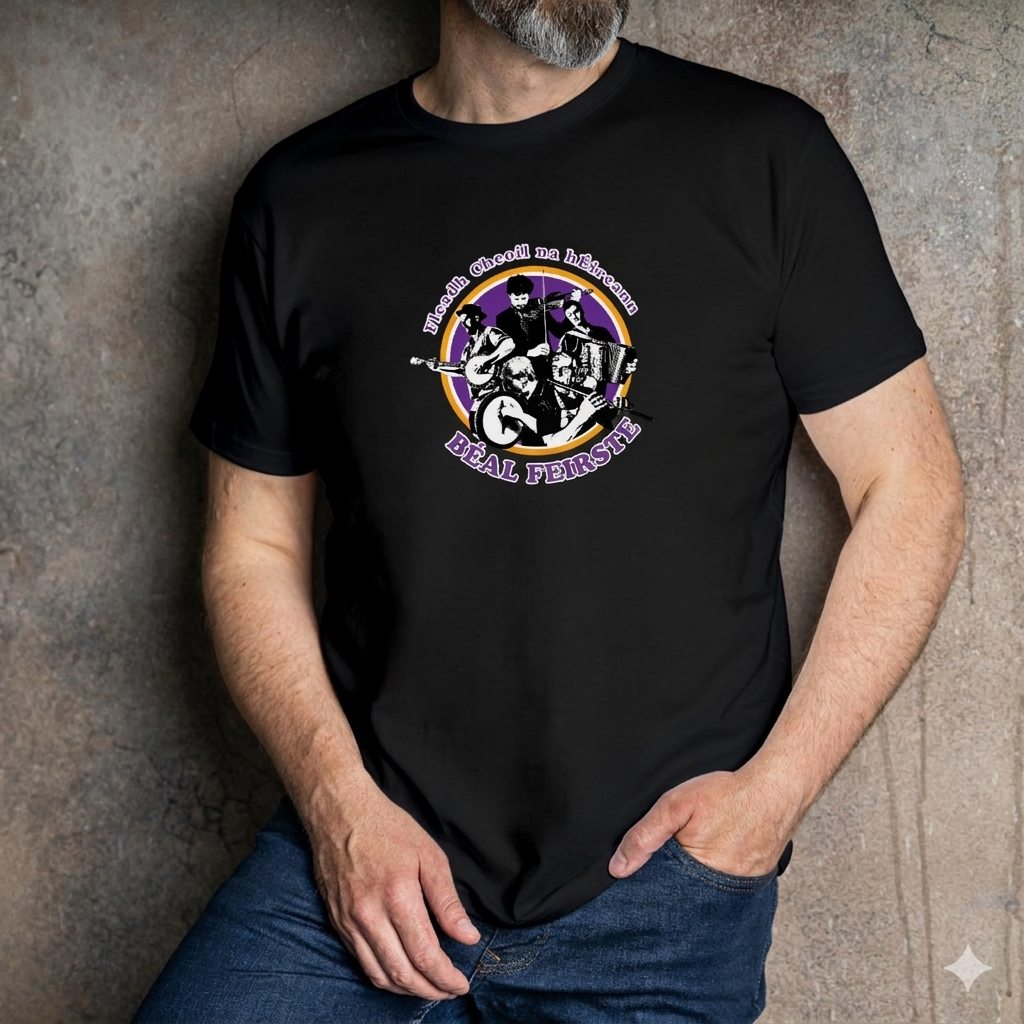 Fleadh Cheoil Béal Feirste Black T-Shirt